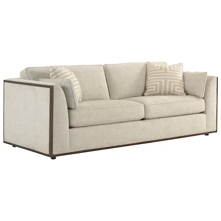 Westcliffe Sofa with Exposed Wood Trim